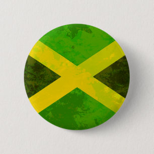 jamaica - vlag - reggae - wortels ronde button 5,7 cm