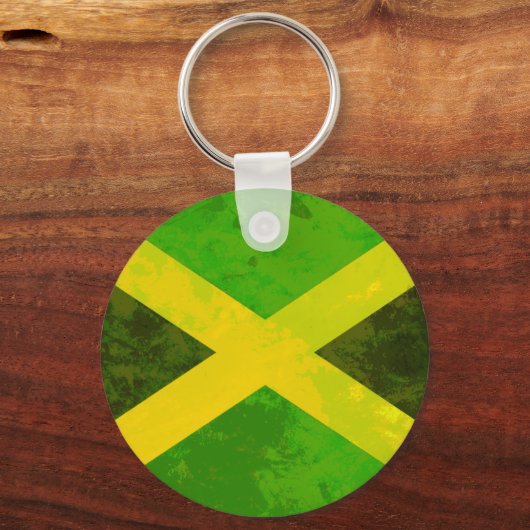 jamaica - vlag - reggae - wortels sleutelhanger (Voorkant)