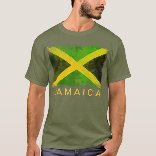 jamaica - vlag - reggae - wortels t-shirt (Voorkant)
