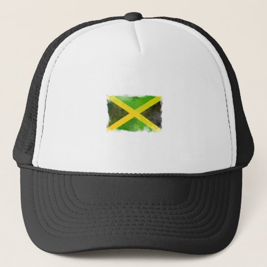 jamaica - vlag - reggae - wortels trucker pet (Voorkant)