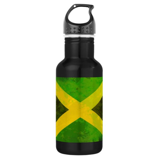 jamaica - vlag - reggae - wortels waterfles  (Voorkant)