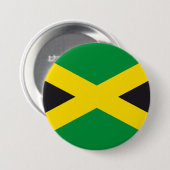 Jamaica vlag ronde button 7,6 cm (Voorkant /achterkant)
