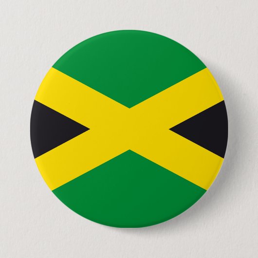 Jamaica vlag ronde button 7,6 cm (Voorkant)