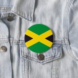 Jamaica vlag ronde button 7,6 cm
