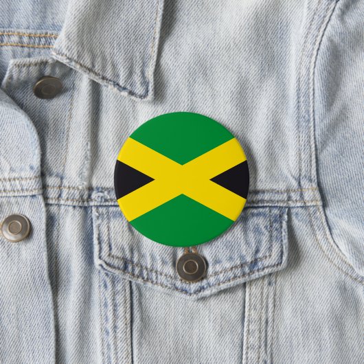 Jamaica vlag ronde button 7,6 cm (In situ)