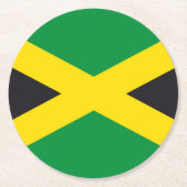 Jamaica vlag ronde kartonnen onderzetter (Voorkant)