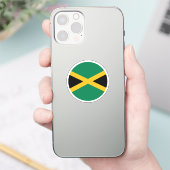 Jamaica Vlag Ronde Sticker (Telefoon)