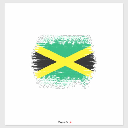 Jamaica vlag sticker (Vel)