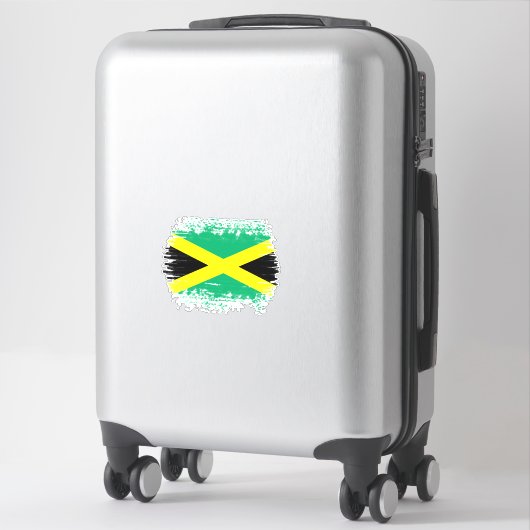 Jamaica vlag sticker (Koffer)