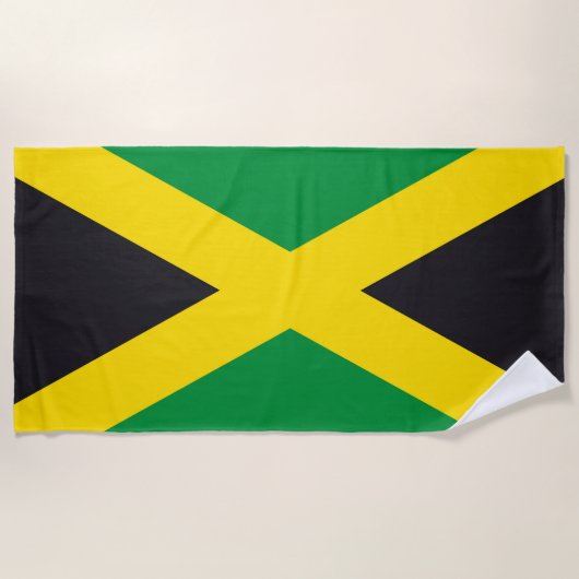 Jamaica vlag strandlaken (Voorkant)