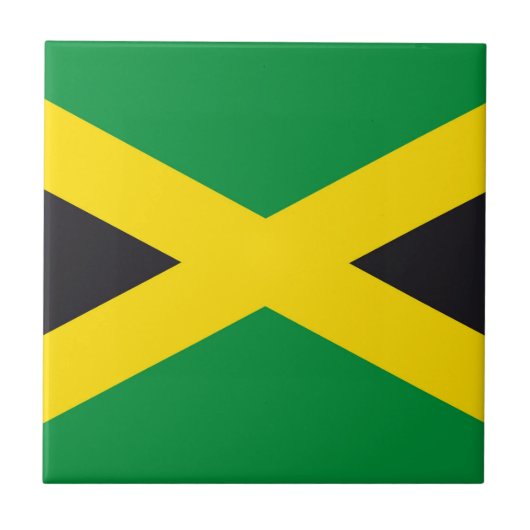 Jamaica vlag tegeltje (Voorkant)