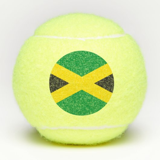 Jamaica vlag tennisballen (Voorkant)