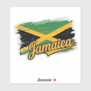 Jamaica Vlag Vakantie Vibes Rasta Island Sticker