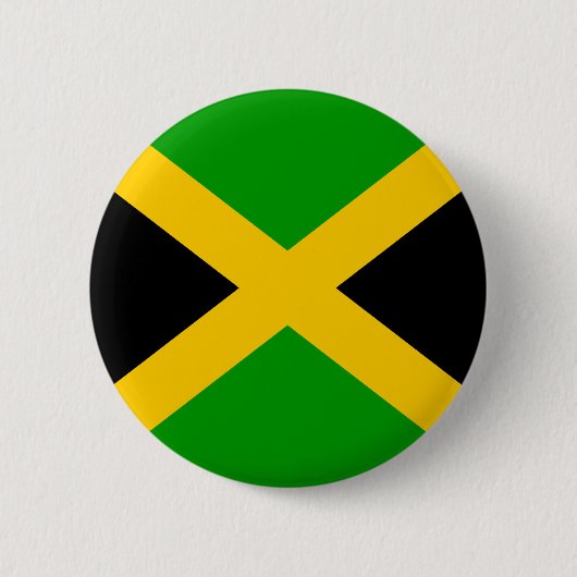 Jamaica - Vlag van hoge kwaliteit Ronde Button 5,7 Cm (Voorkant)