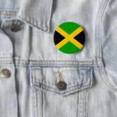 Jamaica - Vlag van hoge kwaliteit Ronde Button 5,7 Cm (In situ)