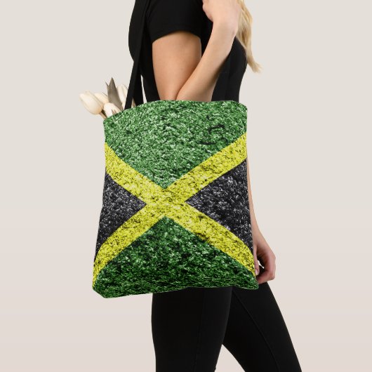 Jamaica vlag verhit tote bag (Dichtbij)