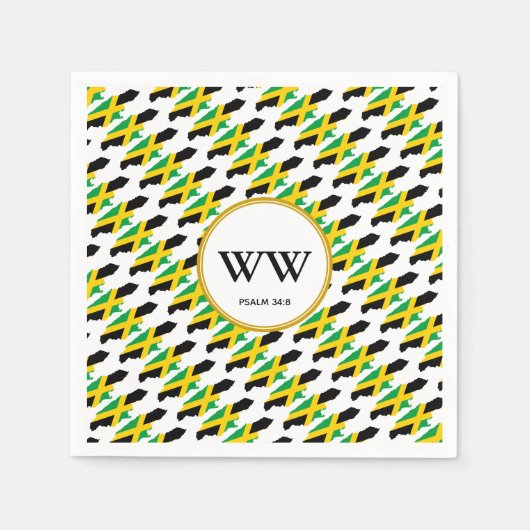 JAMAICA Vlag Viering Verjaardag Erfgoed Feest Servet (Voorkant)