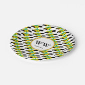 JAMAICA VLAG Viering Verjaardag Erfgoedfeest Papieren Bordje (Gekanteld)