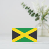 Jamaica vlag visitekaartje (Staand voorkant)