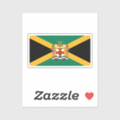 Jamaica Vlag/Wapenmunt Sticker (Vel)