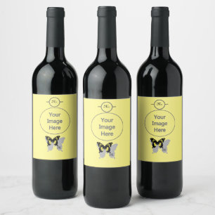 Jamaica Vlinder Schaduw Monogram Wijn Etiket