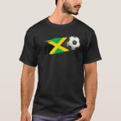 Jamaica Voetbal Jamaica Flag Jersey - Jamaicaan T-shirt (Voorkant)