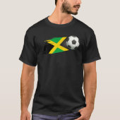 Jamaica Voetbal Jamaica Flag Jersey - Jamaicaan T-shirt (Voorkant)