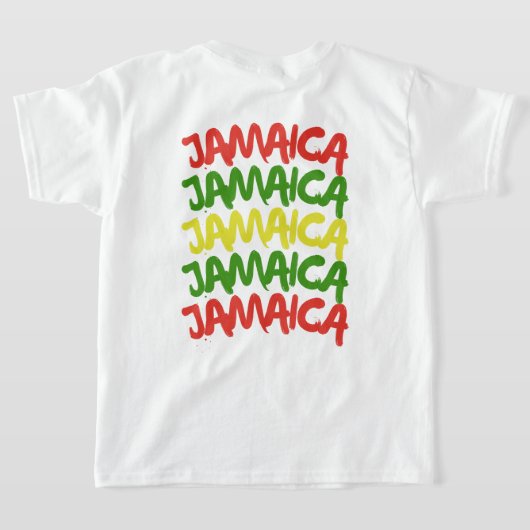 Jamaica Vrip-groep matching, back & front T-shirt (Laag Achter)