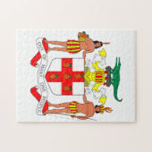 Jamaica Wapen Crest. Legpuzzel (Horizontaal)