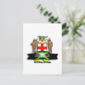 Jamaica Wapenmunt Briefkaart (Staand voorkant)
