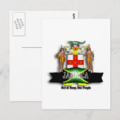Jamaica Wapenmunt Briefkaart (Voorkant / Achterkant)