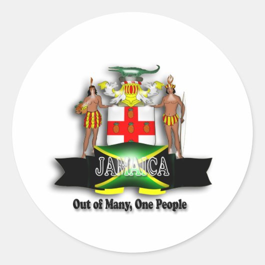 Jamaica Wapens Sticker (Voorkant)