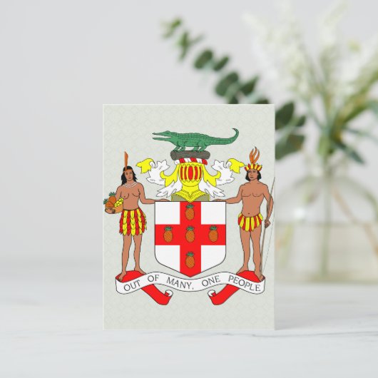 Jamaica wapenstilstand briefkaart (Staand voorkant)