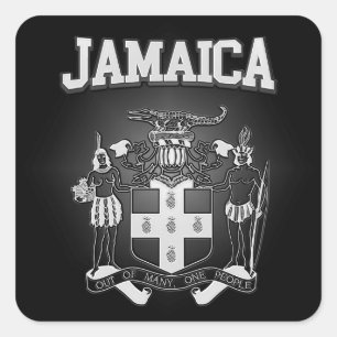 Jamaica wapenstilstand vierkante sticker