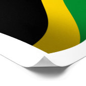Jamaica Waving Flag Banner Poster (Hoek)