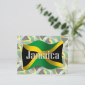 Jamaica Waving Flag Briefkaart (Staand voorkant)