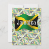 Jamaica Waving Flag Kaart (Voorkant)