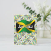 Jamaica Waving Flag Kaart (Staand voorkant)