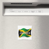 Jamaica Waving Flag Magneet (Insitu (Vaatwasser))