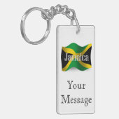 Jamaica Waving Flag Sleutelhanger (Voorkant Links)