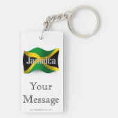 Jamaica Waving Flag Sleutelhanger (achterkant)