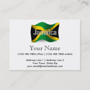 Jamaica Waving Flag Visitekaartje