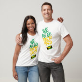 Jamaica We Ah Go Party Hard Jamaican Flag T-shirt (Unisex)