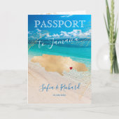 Jamaica Wedding Destination Passport Map QR code (Voorkant)