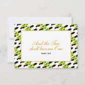 JAMAICA Wedding RSVP-reactiekaart RSVP Kaartje (Achterkant)