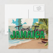 Jamaica Wedding Vintage Travel poster Briefkaart (Voorkant / Achterkant)