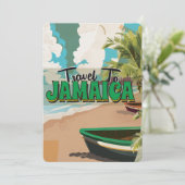 Jamaica Wedding Vintage Travel poster Kaart (Staand voorkant)