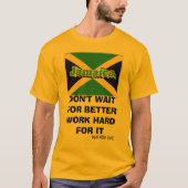 Jamaica WORK HARD T-shirt (Voorkant)