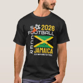 JAMAICA World Football Voetbal Aangepaste naam T-shirt (Voorkant)