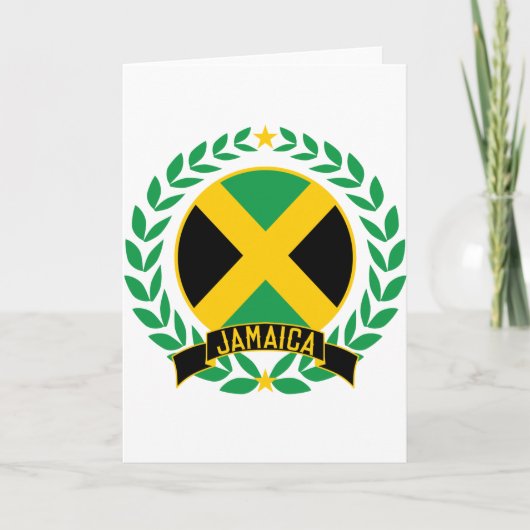 Jamaica Wreath Feestdagen Kaart (Voorkant)